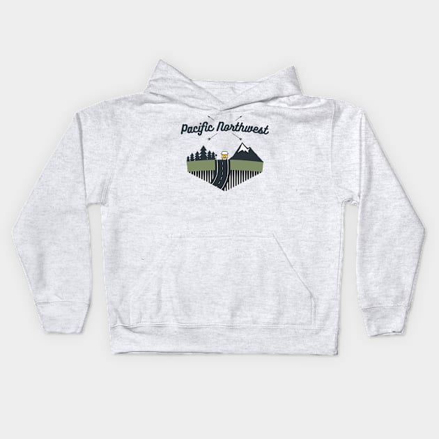 PNW Van Kids Hoodie by happysquatch